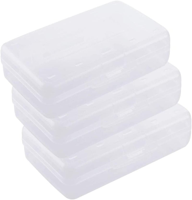 woobles Pencil Box, Pencil Pouch, Large Capacity Pencil Box, Clear Multi Purpose Pencil Box, Durable Plastic Pencil Box - Image 1
